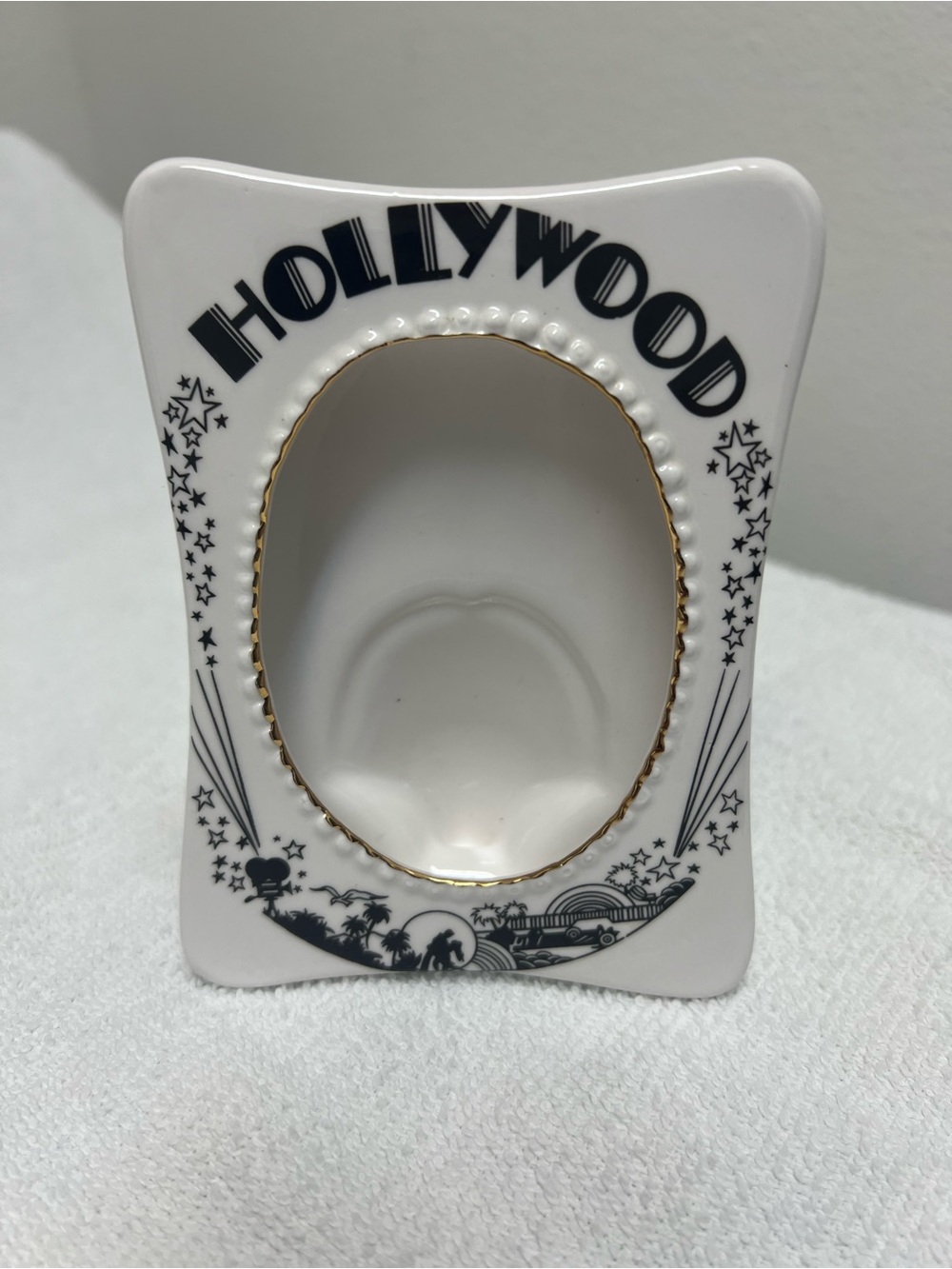 Hollywood Black Letter with Gold Color Trim Mini Photo Frame